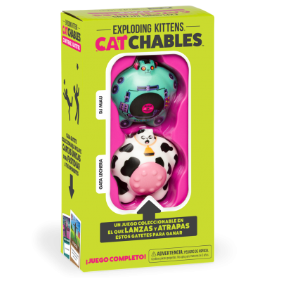 Exploding Kittens Catchables 2-Pack 4 DJ Miau y Gata Lechera